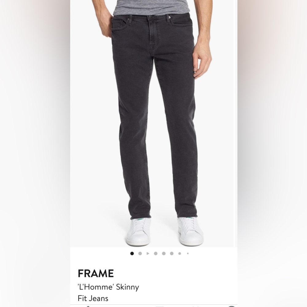 NWT Frame L’Homme Skinny Fit Dark Grey Jeans Size 29